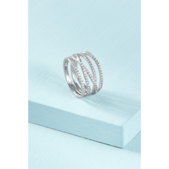 Stella & Dot Jewelry - Stella and Dot pave stellar ring in silver